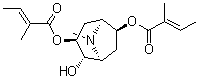 structure of CAS# 7159-86-6, 3alpha,6beta-Ditigloyloxytropan-7beta-ol;Ditigloylteloidine