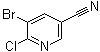 structure of CAS# 71702-01-7, 3-Bromo-2-chloro-5-cyanopyridine;5-Bromo-6-chloronicotinonitrile