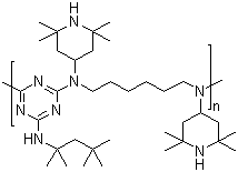 结构式 CAS# 71878-19-8, 光稳定剂 TH-944; 光稳定剂 944; 聚[[6-[(1,1,3,3-四甲基丁基)胺]-1,3,5-三嗪-2,4-二基][(2,2,6,6-四甲基-4-哌啶)亚胺]-1,6-二己二基[(2,2,6,6-四甲基-4-哌啶)亚胺]]]