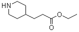 structure of CAS# 71879-55-5, Ethyl 4-piperidinepropanoate;4-(2-Ethoxycarbonylethyl)piperidine; 4-Piperidinepropanoic acid ethyl ester
