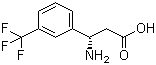 结构式 CAS# 719995-40-1, (S)-3-氨基-3-(3-三氟甲基苯基)丙酸