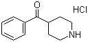 结构式 CAS# 72034-25-4, 4-苯甲酰哌啶盐酸盐