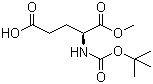 structure of CAS# 72086-72-7, Boc-L-glutamic acid 1-methyl ester;Boc-Glu-OMe