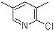 structure of CAS# 72093-12-0, 3,5-Dimethyl-2-chloropyridine