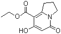 Ethyl 7-hydroxy-5-oxo-1,2,3,5-tetrahydroindolizine-8-carboxylate molecular structure (CAS 72130-68-8)