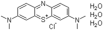 Methylene Blue trihydrate molecular structure (CAS 7220-79-3)