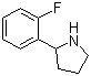 结构式 CAS# 72216-04-7, 2-(2-氟苯基)-吡咯烷