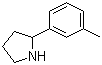 2-(3-Methylphenyl)pyrrolidine molecular structure (CAS 72216-05-8)