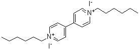 structure of CAS# 72324-15-3, 1,1'-Dihexyl-4,4'-bipyridinium diiodide