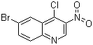 结构式 CAS# 723281-72-9, 6-溴-4-氯-3-硝基喹啉