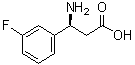 结构式 CAS# 723284-79-5, (betaS)-beta-氨基-3-氟苯丙酸