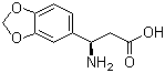 结构式 CAS# 723284-85-3, (R)-3-氨基-3-苯并[1,3]二氧戊环-5-基丙酸