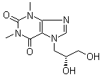 7-[(2S)-2,3-Dihydroxypropyl]-3,7-dihydro-1,3-dimethyl-1H-purine-2,6-dione molecular structure (CAS 72376-77-3)