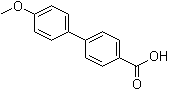 结构式 CAS# 725-14-4, 4'-甲氧基-联苯-4-甲酸