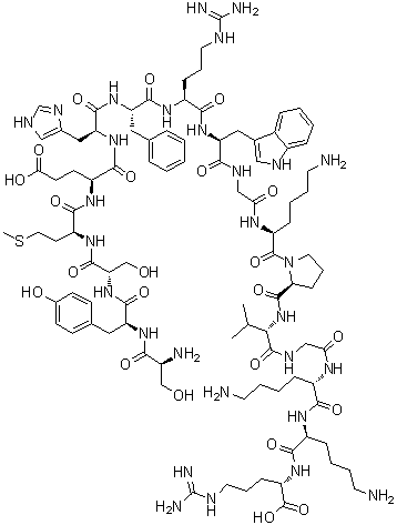 structure of CAS# 7266-47-9, alpha<sup>1-17</sup>-Corticotropin;alpha<sup>1-17</sup>-ACTH