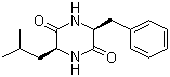 结构式 CAS# 7280-77-5, 环(L-亮氨酰-L-苯丙氨酰)
