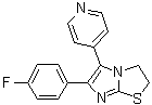 structure of CAS# 72873-74-6, SKF 86002;6-(4-Fluorophenyl)-2,3-dihydro-5-(4-pyridinyl)imidazo[2,1-b]thiazole