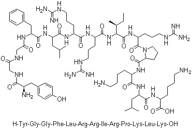 structure of CAS# 72957-38-1, Dynorphin A (1-13)