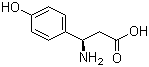 结构式 CAS# 73025-69-1, (R)-3-氨基-3-(4-羟基苯基)丙酸