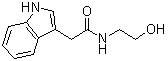 N-(2-Hydroxyethyl)indole-3-acetamide molecular structure (CAS 73040-34-3)