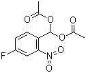 1-(4-氟-2-硝基苯基)甲二醇 1,1-二乙酸酯分子结构 (CAS 731-86-2)