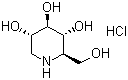 structure of CAS# 73285-50-4, Deoxynojirimycin hydrochloride;(+)-1-Deoxynojirimycin hydrochloride