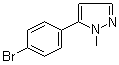 structure of CAS# 73387-52-7, 5-(4-Bromophenyl)-1-methylpyrazole;5-(4-Bromophenyl)-1-methyl-1H-pyrazole