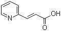 结构式 CAS# 7340-22-9, (E)-3-(吡啶-2基)丙烯酸
