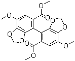 结构式 CAS# 73536-69-3, 联苯双酯; 4,4'-二甲氧基-5,6,5',6'-双亚甲二氧联苯-2,2'-二甲酸二甲酯
