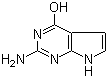 2-氨基-4-羟基吡咯并[2,3-d]嘧啶分子结构 (CAS 7355-55-7)