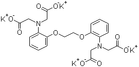 structure of CAS# 73630-08-7, 1,2-Bis(2-aminophenoxy)ethane-N,N,N',N'-tetraacetic acid tetrapotassium salt