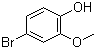 structure of CAS# 7368-78-7, 4-Bromo-2-methoxyphenol;4-Bromoguaiacol