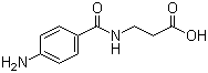 结构式 CAS# 7377-08-4, 对氨基苯甲酰-beta-丙氨酸