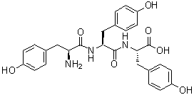 L-Tyrosyl-L-tyrosyl-L-tyrosine molecular structure (CAS 7390-78-5)