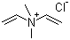 二烯丙基二甲基氯化铵分子结构 (CAS 7398-69-8)