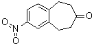 structure of CAS# 740842-50-6, 2-Nitro-5,6,8,9-tetrahydrobenzocyclohepten-7-one;2-Nitro-8,9-dihydro-5H-benzo[7]annulen-7(6H)-one