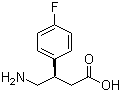 structure of CAS# 741217-33-4, (R)-4-Amino-3-(4-fluorophenyl)butanoic acid