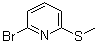 structure of CAS# 74134-42-2, 2-Bromo-6-(methylsulfanyl)pyridine;2-Bromo-6-methylsulfenylpyridine; 2-Bromo-6-methylthiopyridine; 2-Methylthio-6-bromopyridine