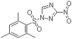 structure of CAS# 74257-00-4, 1-(Mesitylene-2-sulfonyl)-3-nitro-1,2,4-triazole;(2,4,6-Trimethylphenyl) (3-nitro-1,2,4-triazol-1-yl) sulfone; MSNT