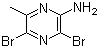 2-Amino-3,5-dibromo-6-methylpyrazine molecular structure (CAS 74290-66-7)