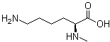 结构式 CAS# 7431-89-2, Nalpha-甲基-L-赖氨酸