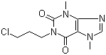 结构式 CAS# 74409-52-2, 1-(3-氯丙基)可可碱