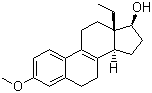 13-Ethyl-3-methoxygona-1,3,5(10),8-tetraen-17beta-ol molecular structure (CAS 7443-72-3)