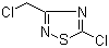 structure of CAS# 74461-64-6, 5-Chloro-3-chloromethyl-[1,2,4]thiadiazole