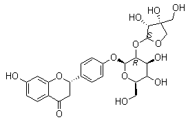 Liquiritin apioside molecular structure (CAS 74639-14-8)