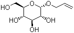 结构式 CAS# 7464-56-4, 烯丙基-alpha-D-吡喃葡萄糖苷