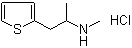 N,alpha-Dimethyl-2-thiopheneethylamine hydrochloride molecular structure (CAS 7464-94-0)