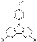 structure of CAS# 746651-52-5, 3,6-Dibromo-9-(4-methoxyphenyl)-9H-carbazole