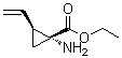 structure of CAS# 746657-36-3, (1R,2S)-1-Amino-2-ethenylcyclopropanecarboxylic acid ethyl ester