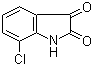 结构式 CAS# 7477-63-6, 7-氯靛红; 7-氯-1H-吲哚-2,3-二酮